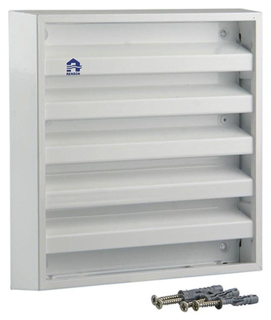 Renson 1006233 - muurrooster opbouw 431 alu ral 9010 165x165mm | 2 stuks