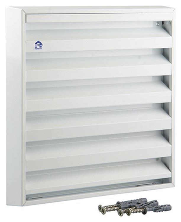Load image into Gallery viewer, Renson 1006236 - muurrooster opbouw 431 alu ral 9010 225x225mm | 2 stuks
