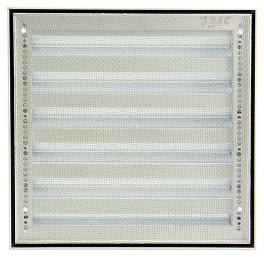 Renson 1006236 - muurrooster opbouw 431 alu ral 9010 225x225mm | 2 stuks