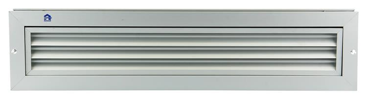 Load image into Gallery viewer, Renson 1006214 - deurrooster 461 alu f1 425x76mm | 2 stuks
