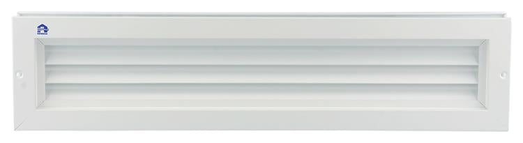 Load image into Gallery viewer, Renson 1006215 - deurrooster 461 alu ral 9010 425x76mm | 2 stuks

