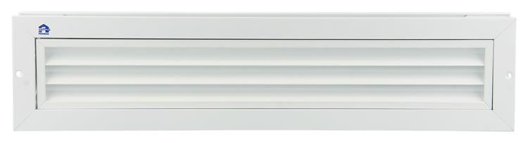 Load image into Gallery viewer, Renson 1006215 - deurrooster 461 alu ral 9010 425x76mm | 2 stuks

