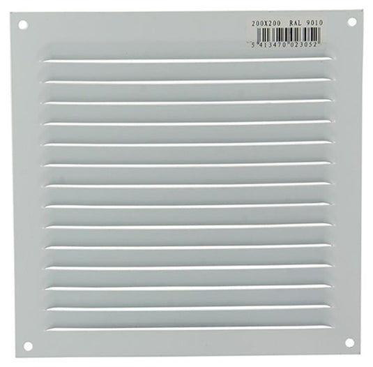 Renson 1015069 - schoepenrooster plat alu wit 200x200mm | 10 stuks