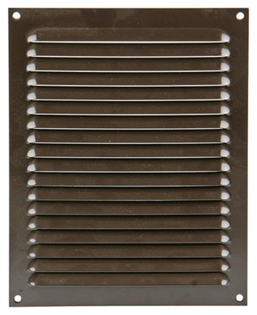 Renson 1015073 - schoepenrooster plat alu bruin200x250mm | 10 stuks