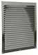 Renson 1006314 - schoepenrooster vlak alu ral 8019 300x300mm | 10 stuks