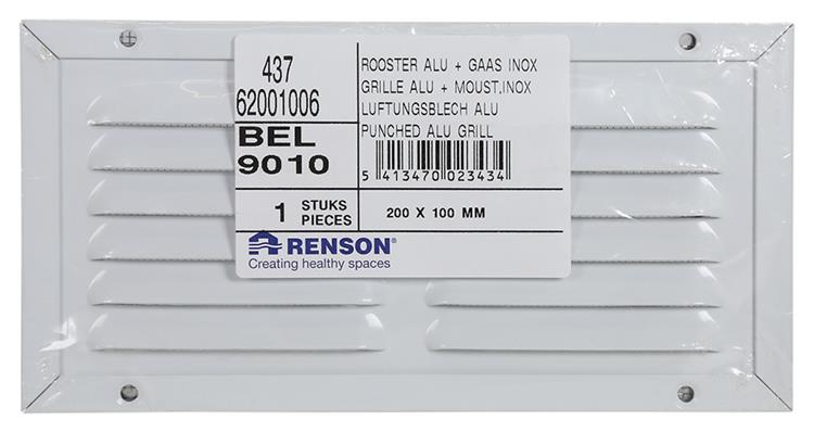 Load image into Gallery viewer, Renson 1008576 - schoep.r. 437 wit 200x100mm | 5 stuks

