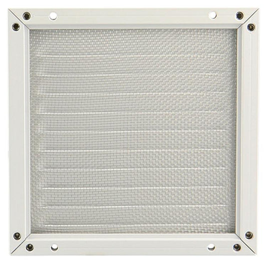 Renson 1006342 - schoepenrooster + kader + mug.opbouw 437 ral9010 150x150mm | 2 stuks