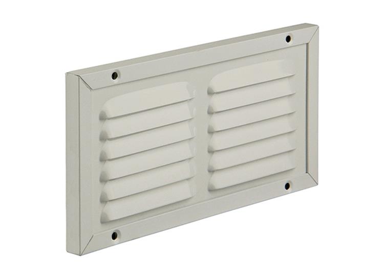 Load image into Gallery viewer, Renson 1006345 - schoepenrooster + kader + mug.opbouw 437 ral9010 200x100mm | 2 stuks
