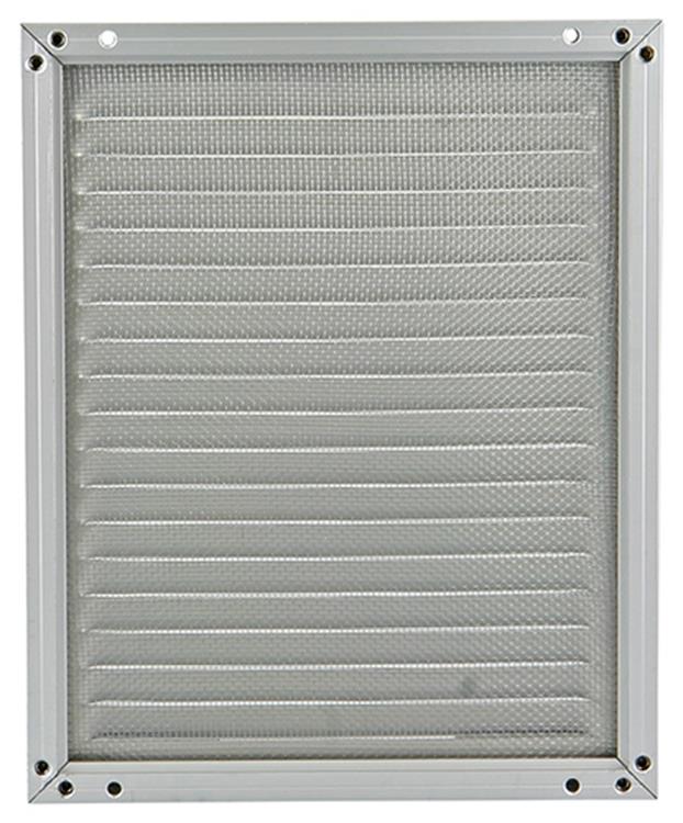 Load image into Gallery viewer, Renson 1006350 - schoepenrooster + kader + mug.opbouw 437 f1 200x250mm | 2 stuks

