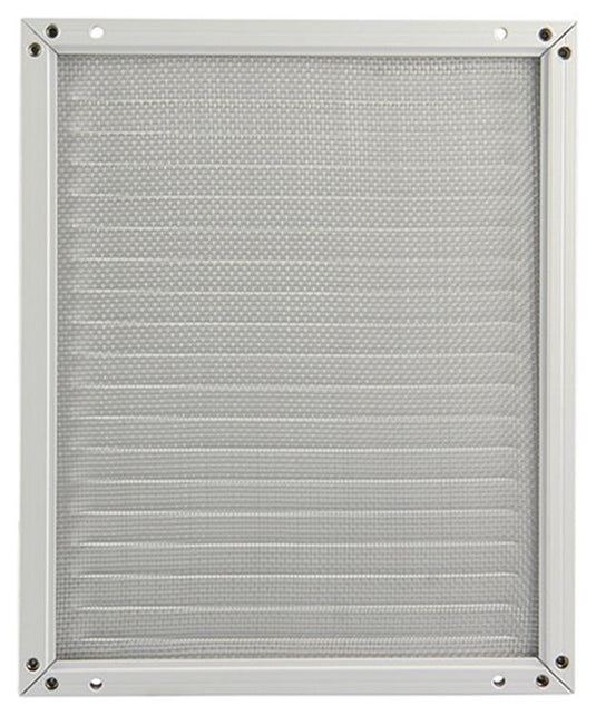 Renson 1006351 - schoepenrooster + kader + mug.opbouw 437 ral9010 200x250mm | 2 stuks