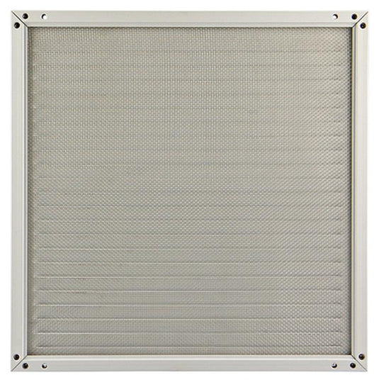 Renson 1006354 - schoepenrooster + kader + mug.opbouw 437 ral9010 300x300mm | 2 stuks