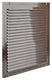 Renson 1006355 - schoepenrooster + kader + mug.opbouw 437 ral8019 300x300mm | 2 stuks
