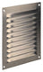 Renson 1006356 - schoepenrooster vlak 438 inox 150x150mm | 5 stuks