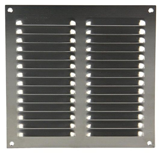 Renson 1006359 - schoepenrooster vlak 438 inox 200x200mm | 5 stuks