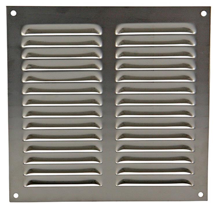 Load image into Gallery viewer, Renson 1006359 - schoepenrooster vlak 438 inox 200x200mm | 5 stuks
