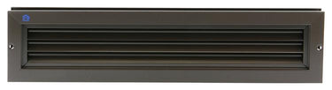 Renson 1006216 - deurrooster 461 alu ral 8019 425x76mm | 2 stuks