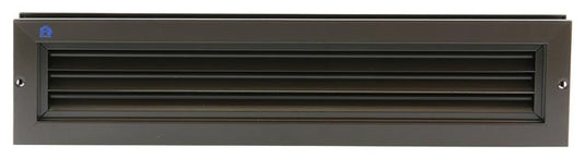 Renson 1006216 - deurrooster 461 alu ral 8019 425x76mm | 2 stuks