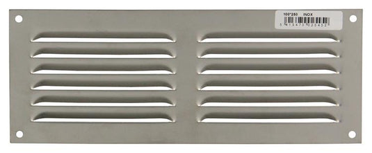 Renson 1006361 - schoepenrooster vlak 438 inox 250x100mm | 5 stuks