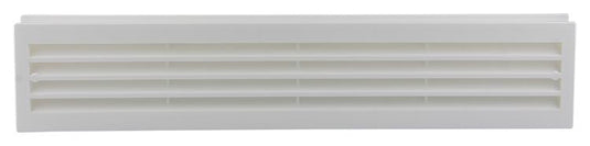 Renson 1006387 - deurrooster 761 pvc ral 9010 450x90mm | 2 stuks