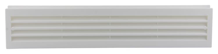 Afbeelding laden in galerijviewer, Renson 1006387 - deurrooster 761 pvc ral 9010 450x90mm | 2 stuks
