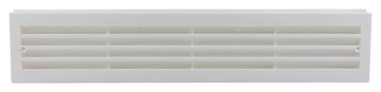 Afbeelding laden in galerijviewer, Renson 1006387 - deurrooster 761 pvc ral 9010 450x90mm | 2 stuks
