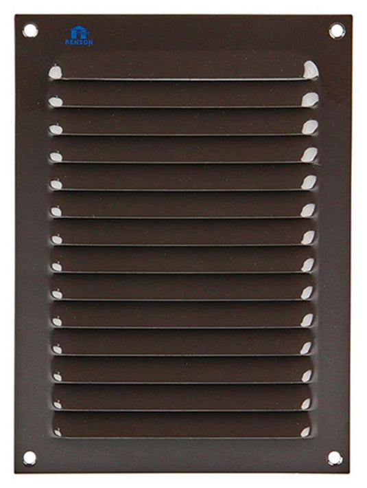 Renson 1006304 - schoepenrooster vlak alu ral 8019 150x200mm | 10 stuks