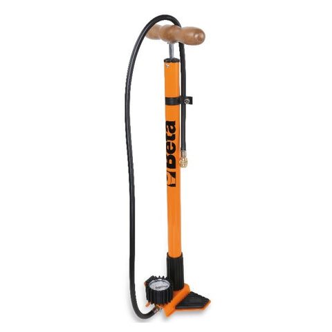 Beta 9597p ​​bicycle pump with manometer orange