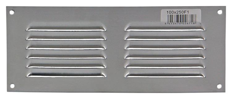 Load image into Gallery viewer, Renson 1006305 - schoepenrooster vlak alu f1 250x100mm | 10 stuks
