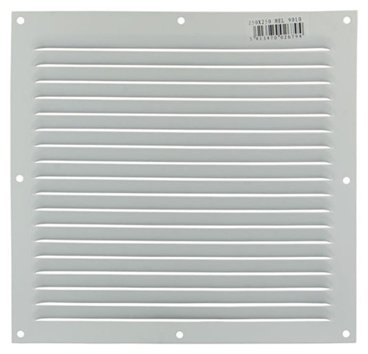 Renson 1006309 - schoepenrooster vlak alu ral 9010 250x250mm | 10 stuks