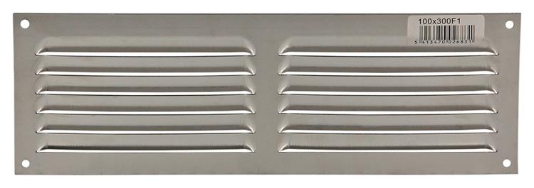 Load image into Gallery viewer, Renson 1006311 - schoepenrooster vlak alu f1 300x100mm | 10 stuks
