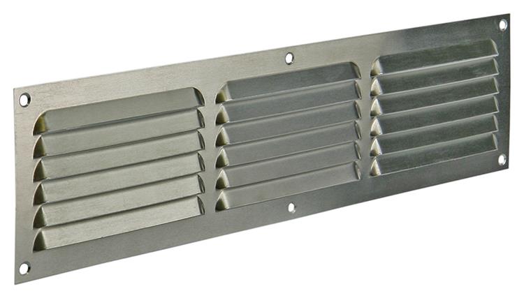 Load image into Gallery viewer, Renson 1006315 - schoepenrooster vlak alu f1 400x100mm | 10 stuks
