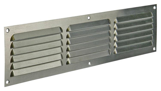 Renson 1006315 - schoepenrooster vlak alu f1 400x100mm | 10 stuks