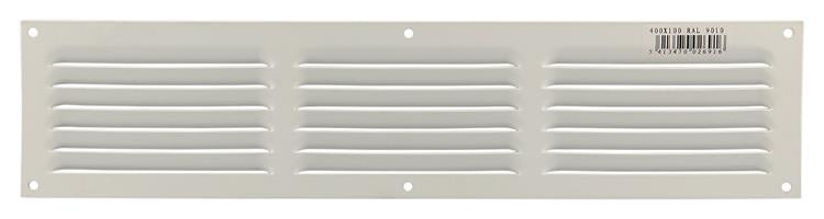 Load image into Gallery viewer, Renson 1006316 - schoepenrooster vlak alu ral 9010 400x100mm | 10 stuks
