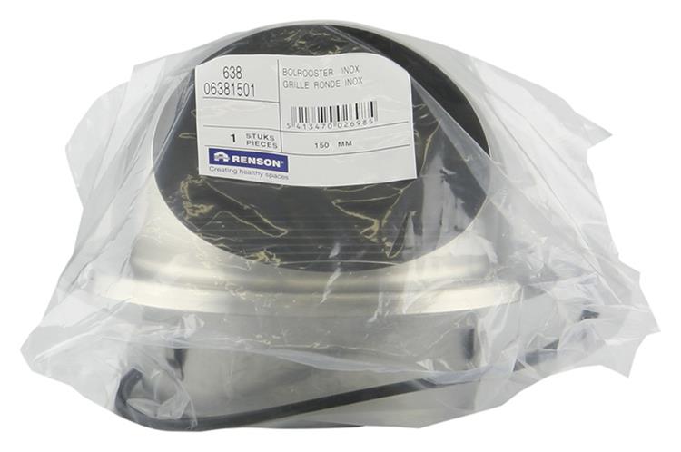 Load image into Gallery viewer, Renson 1006277 - bolrooster inbouw 638 inox ø150 | 2 stuks
