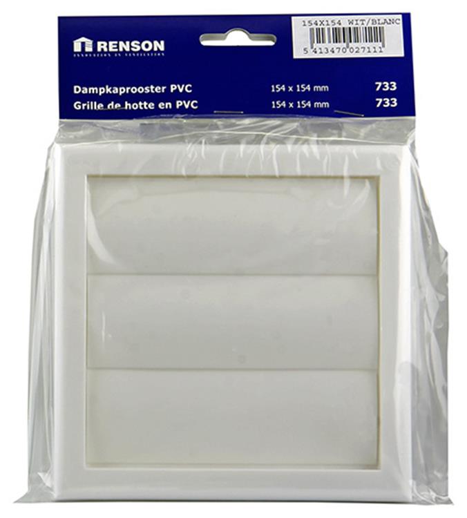 Load image into Gallery viewer, Renson 1006372 - dampkaprooster opbouw 733 pvc ral 9010 154x154mm | 2 stuks
