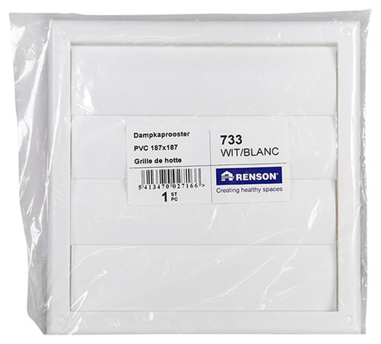 Renson 1006750 - dampkproost.pvc733 wit 187x187mm | 1 stuks