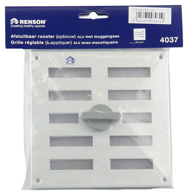 Load image into Gallery viewer, Renson 1006324 - regelbare rooster opb. 4037 alu f1 155x155mm | 2 stuks
