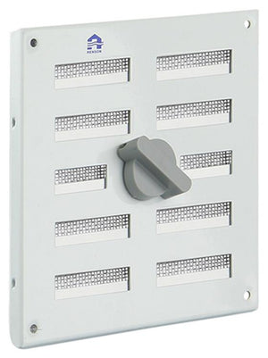 Renson 1006325 - regelbare rooster opb. 4037 alu ral 9010 155x155mm | 2 stuks