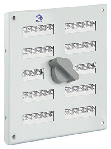 Renson 1006325 - regelbare rooster opb. 4037 alu ral 9010 155x155mm | 2 stuks