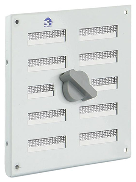 Renson 1006325 - regelbare rooster opb. 4037 alu ral 9010 155x155mm | 2 stuks