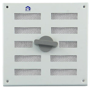 Renson 1006325 - regelbare rooster opb. 4037 alu ral 9010 155x155mm | 2 stuks