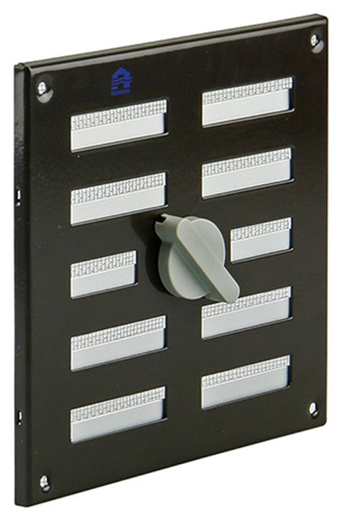 Load image into Gallery viewer, Renson 1006326 - regelbare rooster opb. 4037 alu ral 8019 155x155mm | 2 stuks
