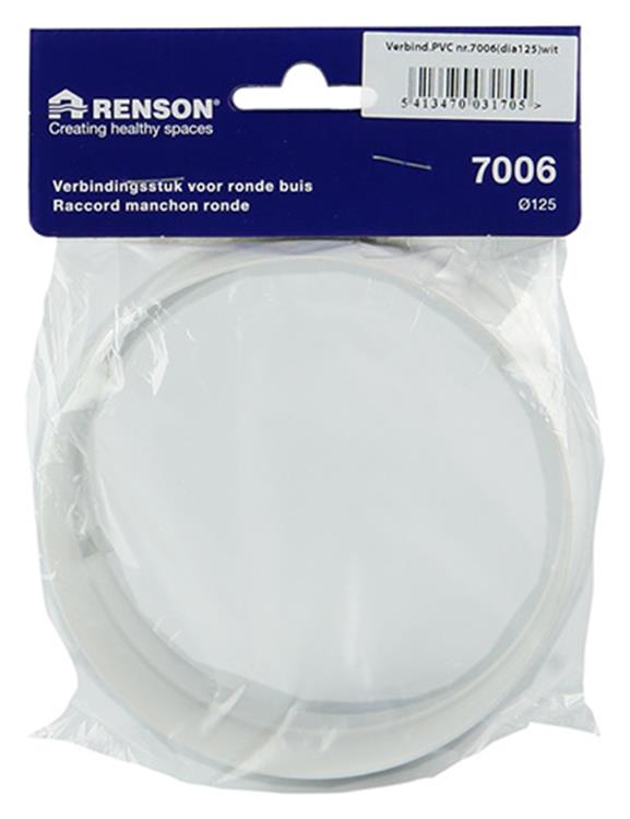 Load image into Gallery viewer, Renson 1006396 - pvc verbindingsstuk 7006 wit ø 125 | 4 stuks
