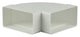 Renson 1006405 - pvc hoekverbinding hor.90° 7016 wit 110x55mm | 3 stuks