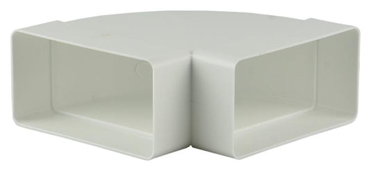 Renson 1006405 - pvc hoekverbinding hor.90° 7016 wit 110x55mm | 3 stuks
