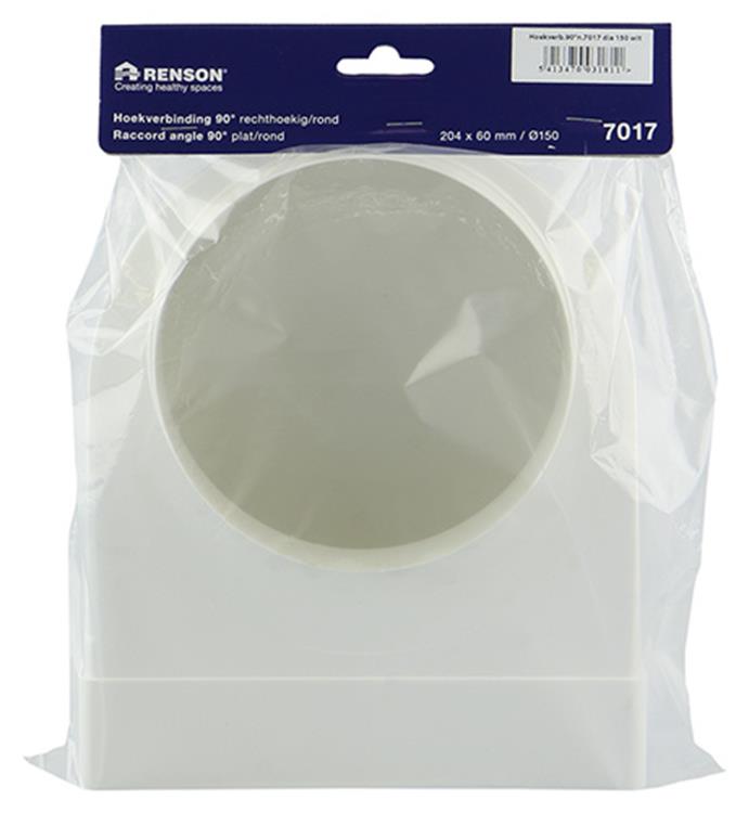 Load image into Gallery viewer, Renson 1006409 - pvc hoekverbinding rechth rond90° 7017 wit ø 150 | 3 stuks
