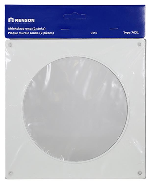 Load image into Gallery viewer, Renson 1006428 - set 2 st.pvc afdekplaten 7031 wit ø 150 | 5 stuks
