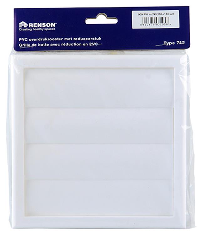 Load image into Gallery viewer, Renson 1006385 - dampkaprooster 4 klep 742 dia pvc ral 9010 ø100-130 | 2 stuks
