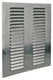 Renson 1006318 - schoepenrooster vlak alu f1 400x400mm | 5 stuks