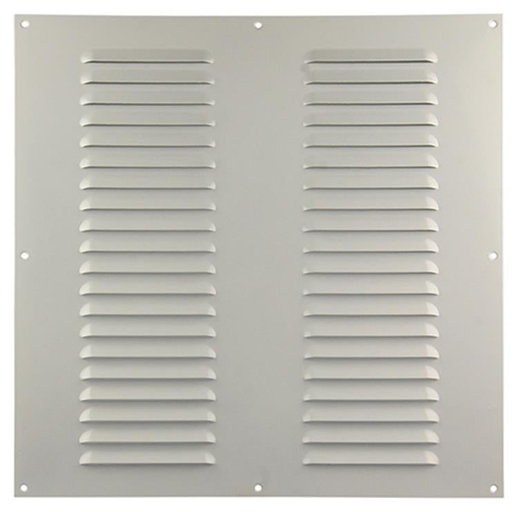 Load image into Gallery viewer, Renson 1006319 - schoepenrooster vlak alu ral 9010 400x400mm | 5 stuks
